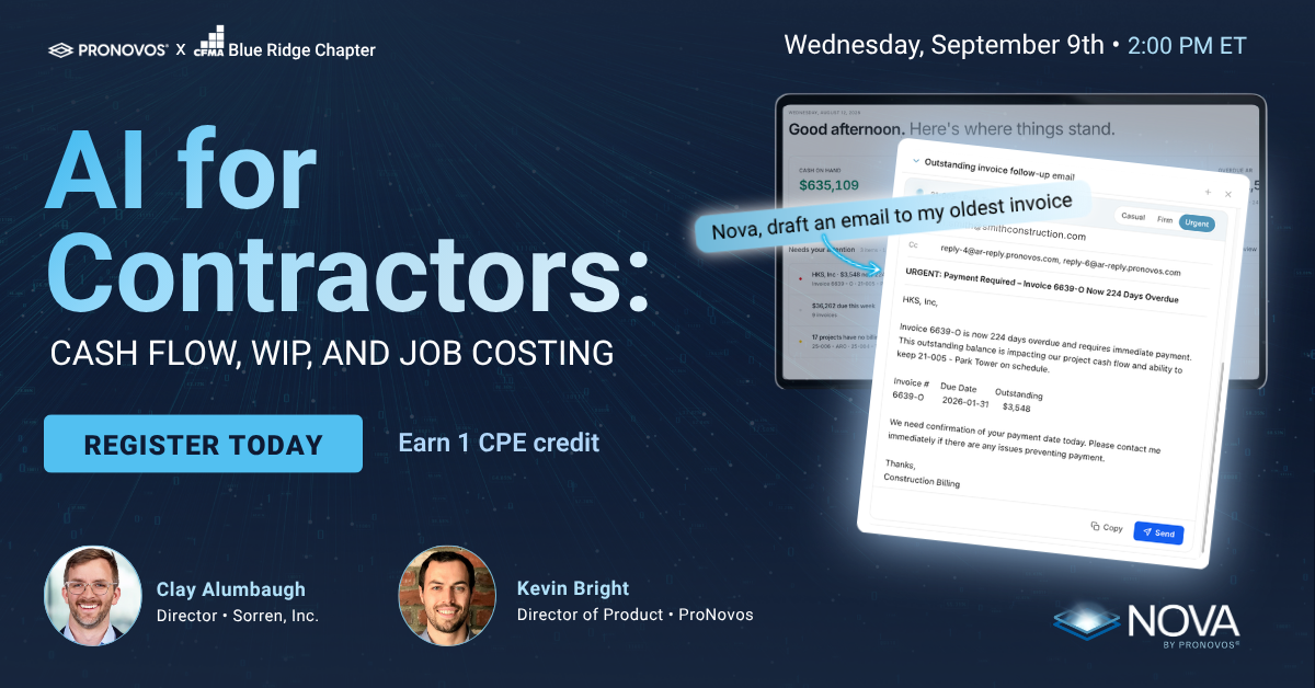 AI for Contractors: Cash Flow, WIP, and Job Costing